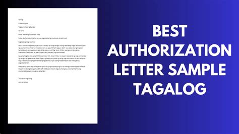 simple authorization letter tagalog|Best Authorization Letter Sample Tagalog .